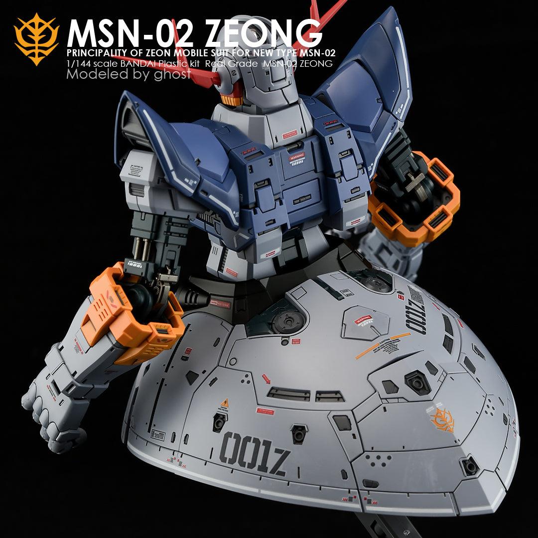 CD-RG34 - RG 1/144 MSN-02 Zeong Water Decal [G-REWORK] - Show Me What You Bot