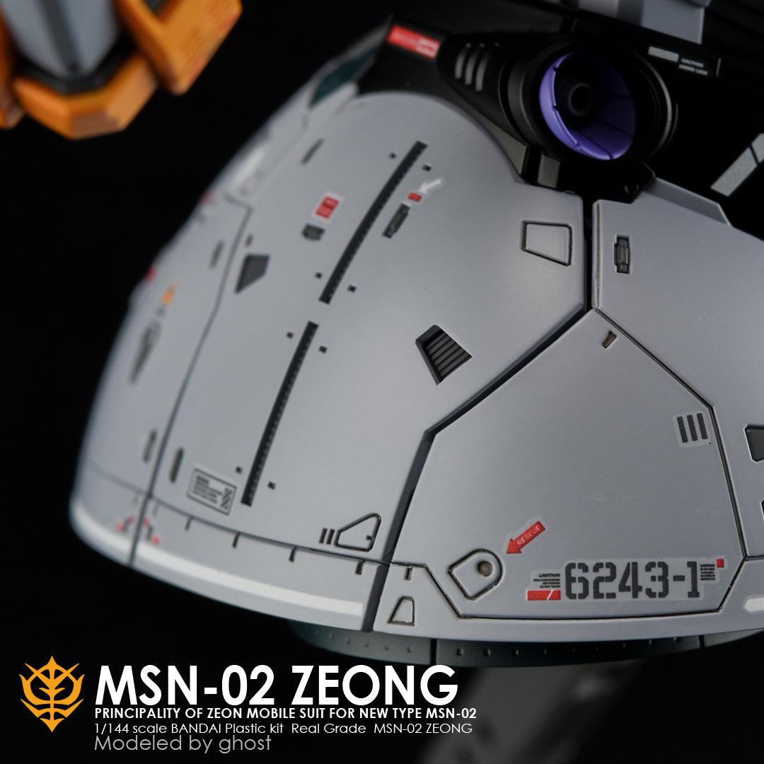 CD-RG34 - RG 1/144 MSN-02 Zeong Water Decal [G-REWORK] - Show Me What You Bot