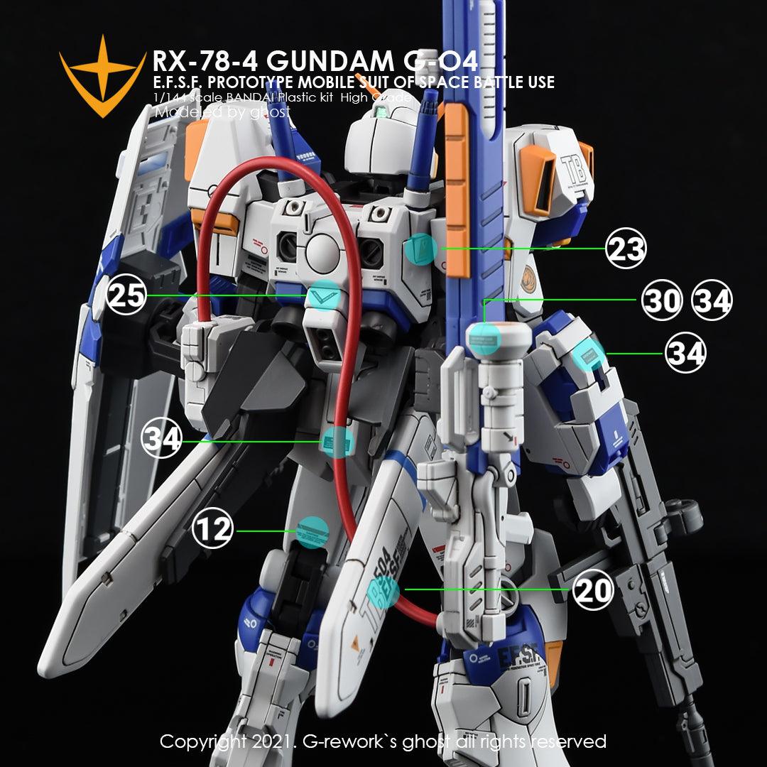 CD-HL-7804 - HG 1/144 RX-78-04/05 Full Set Water Decal [G-REWORK] - Show Me What You Bot