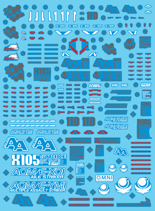 Delpi - MG 1/100 Aile Strike Ver. RM Water Decal - Show Me What You Bot