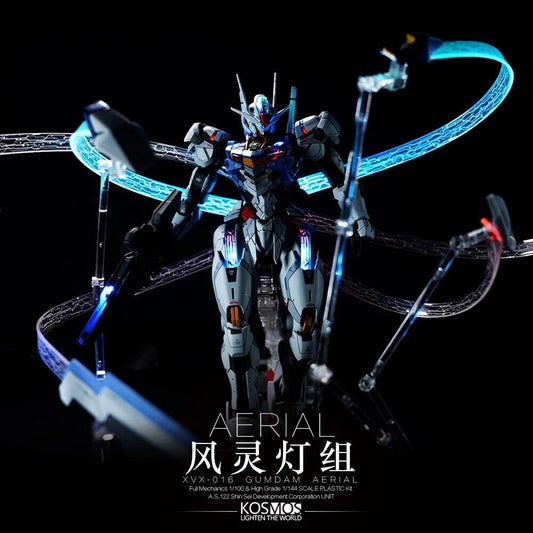 Kosmos LED FM 1/100 Aerial Gundam + Optional Effects Parts - Show Me What You Bot