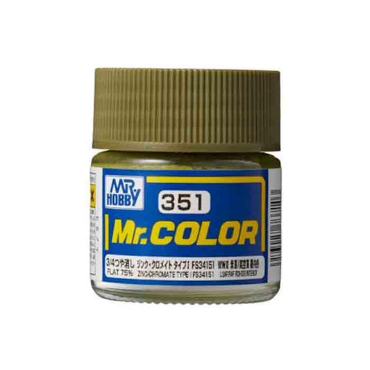 C351 - Mr Color - Zinc Chromate Type FS34151 (US Army/Airforce Aircraft Interior) | Mr.Color - Show Me What You Bot