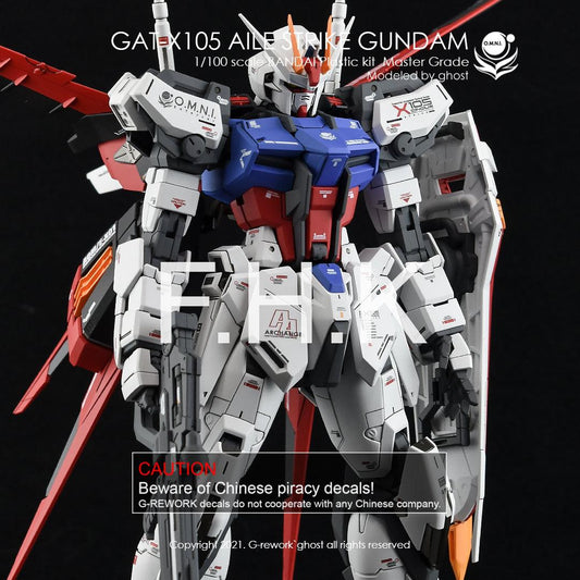 CD-M169 - MG 1/100 Aile Strike Gundam Ver RM Water Decal [G-REWORK] - Show Me What You Bot