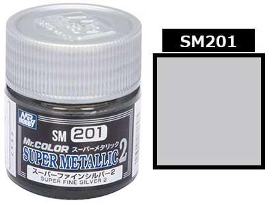 SM201 - Super Fine Silver 2 | Mr.Color Super Metallic - Show Me What You Bot