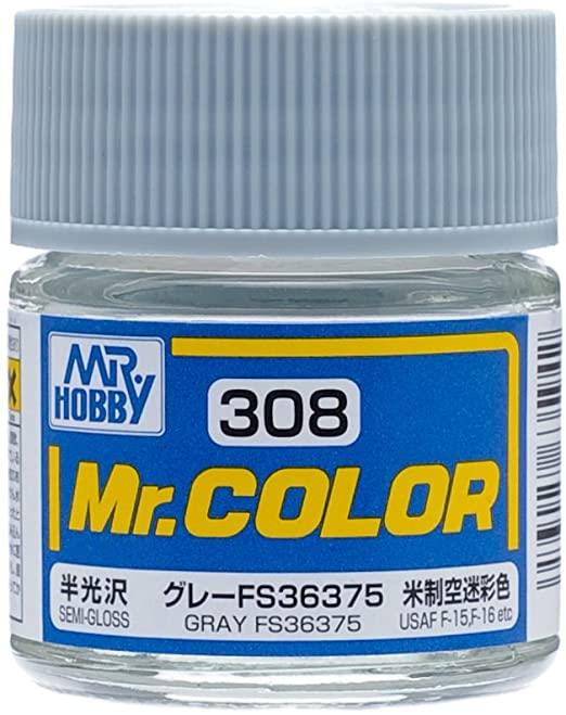 C308 - Gray FS36375 (Semi-Gloss/Aircraft) | Mr.Color - Show Me What You Bot