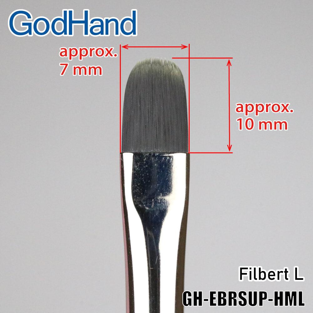 Godhand - Brushwork Softest Filbert Large Paint Brush w/ Cap - Show Me What You Bot