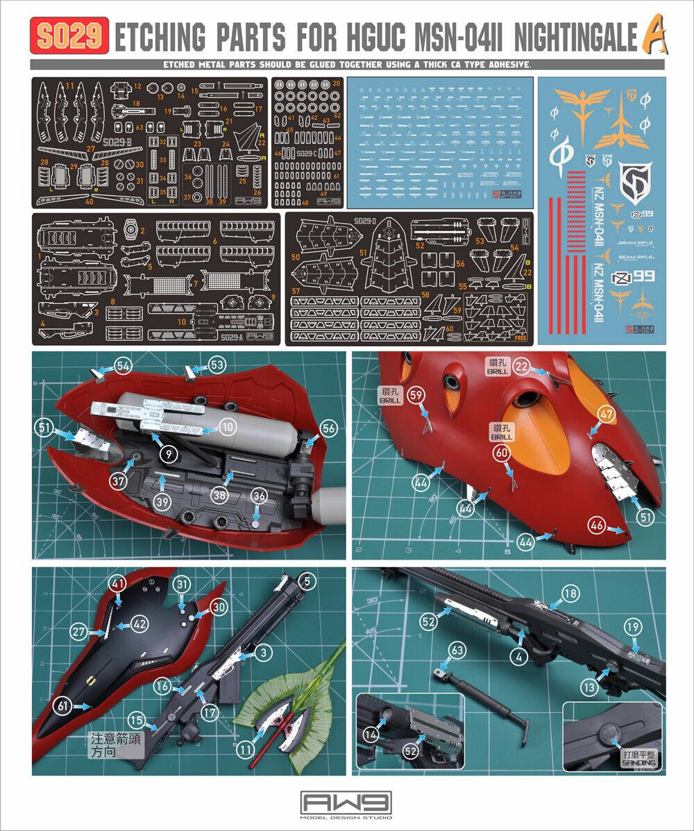 S29 - HGUC MSN-04II Nightingale - Photo Etch Parts - Part A [Madworks] - Show Me What You Bot