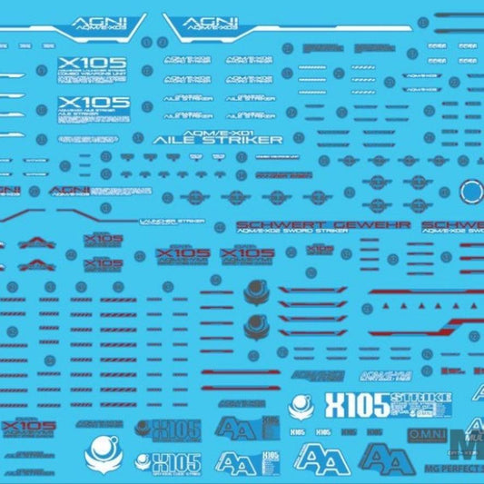 Delpi - MG 1/100 Perfect Strike Gundam Water Decal [Holo] - Show Me What You Bot