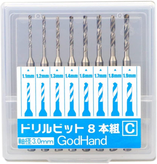 GH-DB-8D - Godhand Drill Bit Set D [Set of 8] - Show Me What You Bot