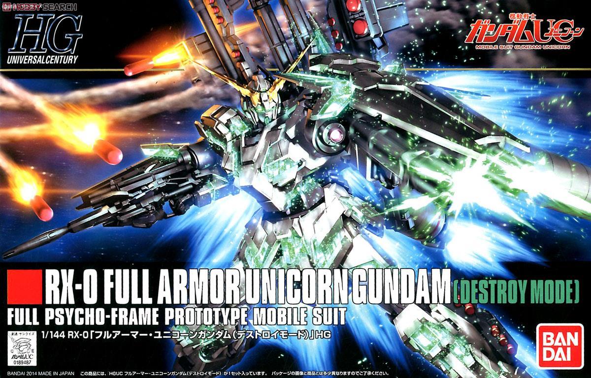 HG 1/144 Full Armor Unicorn Gundam (Destroy Mode) [2014] - Show Me What You Bot