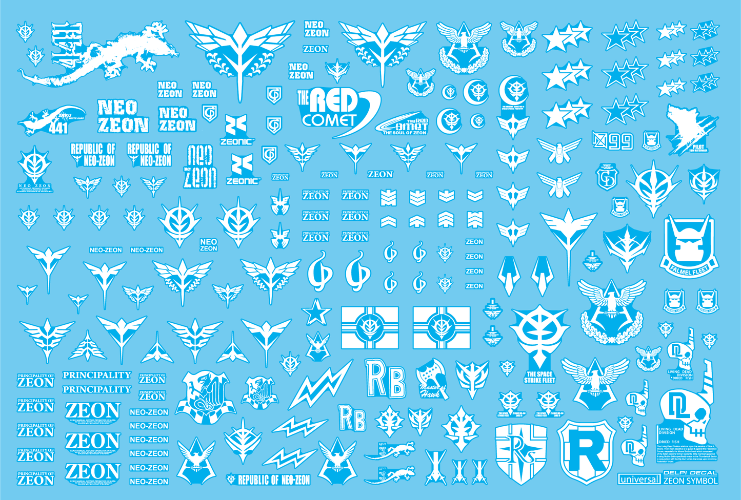 Delpi - Zeon Federation Universal Decal [Options Available] - Show Me What You Bot