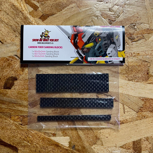 SMWYB-T-001L2MM - 2MM Carbon Fiber Sanding Blocks - Show Me What You Bot