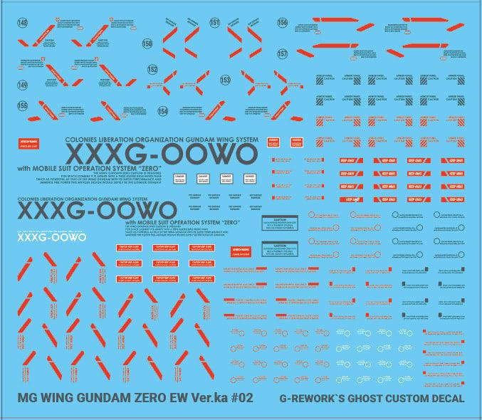 CD-M215 - MG 1/100 XXXG-00W0 Wing Gundam Zero Ver.Ka Water Decal 2.0 [G-REWORK] - Show Me What You Bot