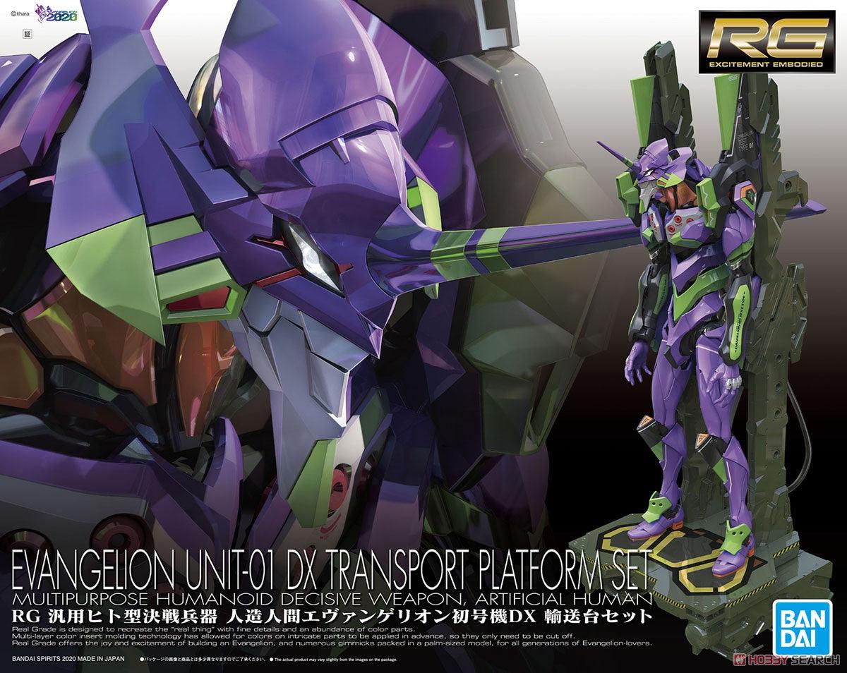 RG 1/144 Evangelion EVA 01 DX Transport Set - Show Me What You Bot