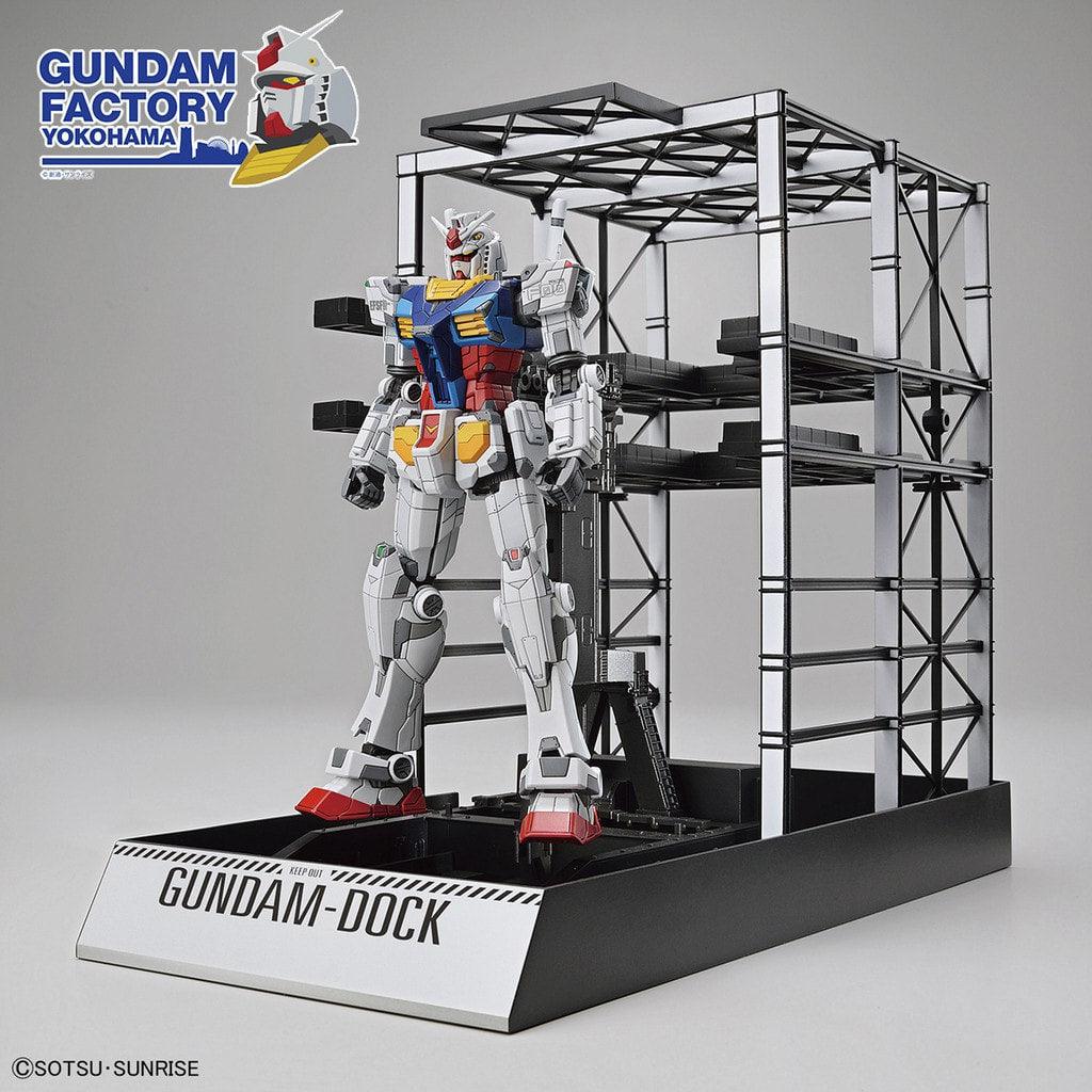 HG 1/144 Gundam Factory Yokohama RX-78F00 Gundam Model + G-Dock [2020] | PREMIUM BANDAI - Show Me What You Bot