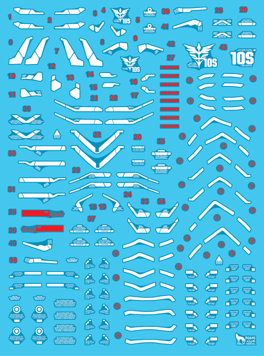 Delpi - RG 1/144 Sinanju Water Decal - Show Me What You Bot