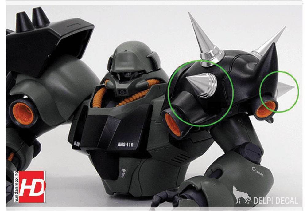 HD Model - Zaku Shoulder Metal Spike Small [Options Available] - Show Me What You Bot