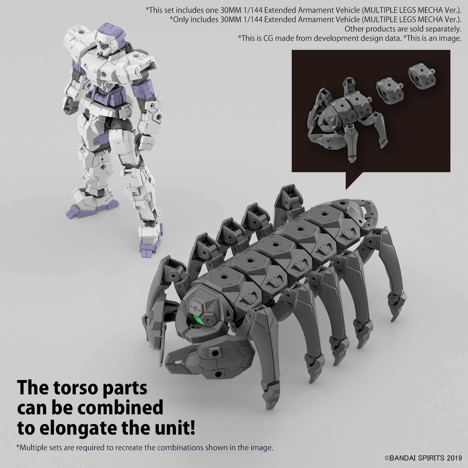 30MM 1/144 Extended Armament Vehicle [Multiple Legs Mecha Ver.] - Show Me What You Bot