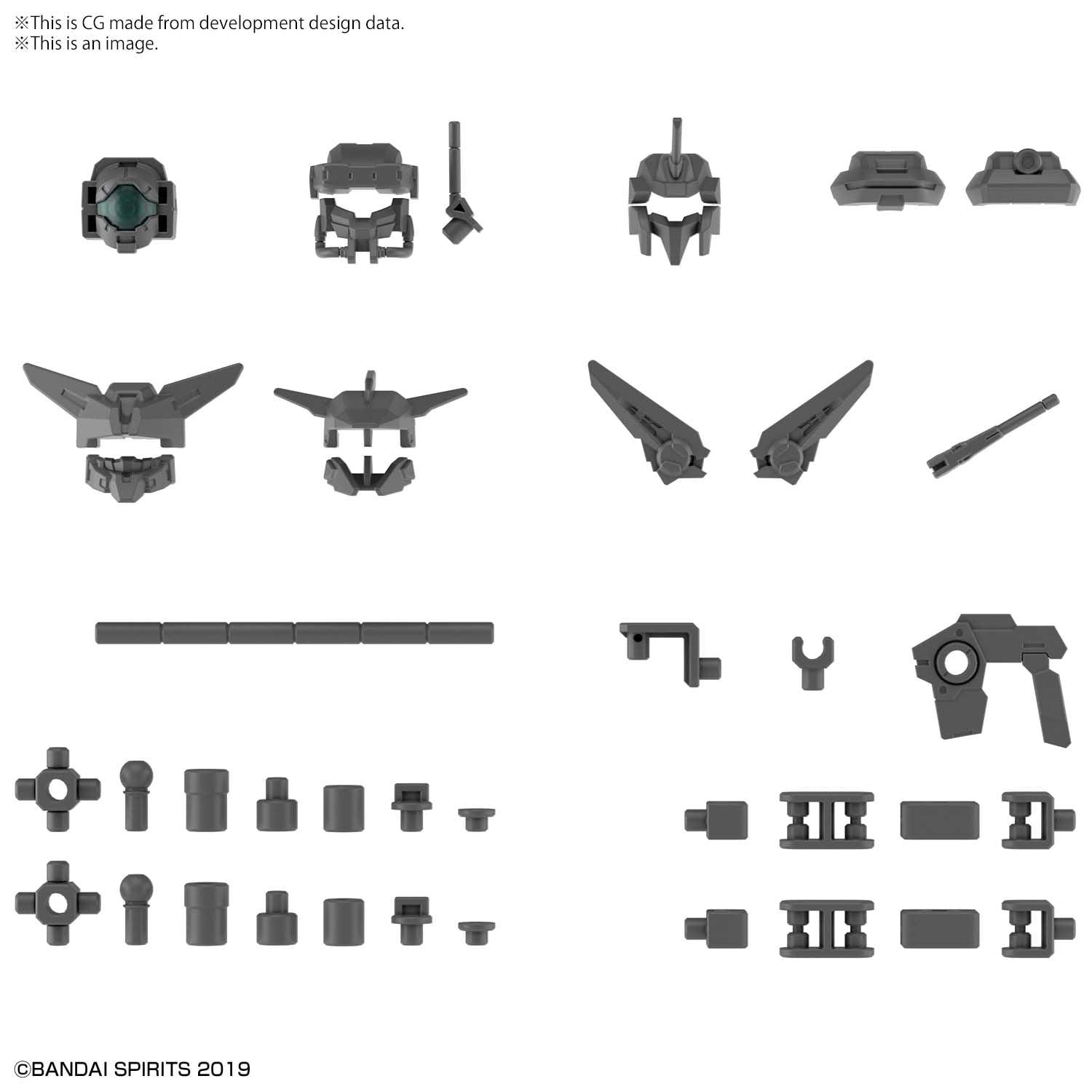 30MM 1/144 Option Parts Set 6 (Customize Heads A) [2021] - Show Me What You Bot