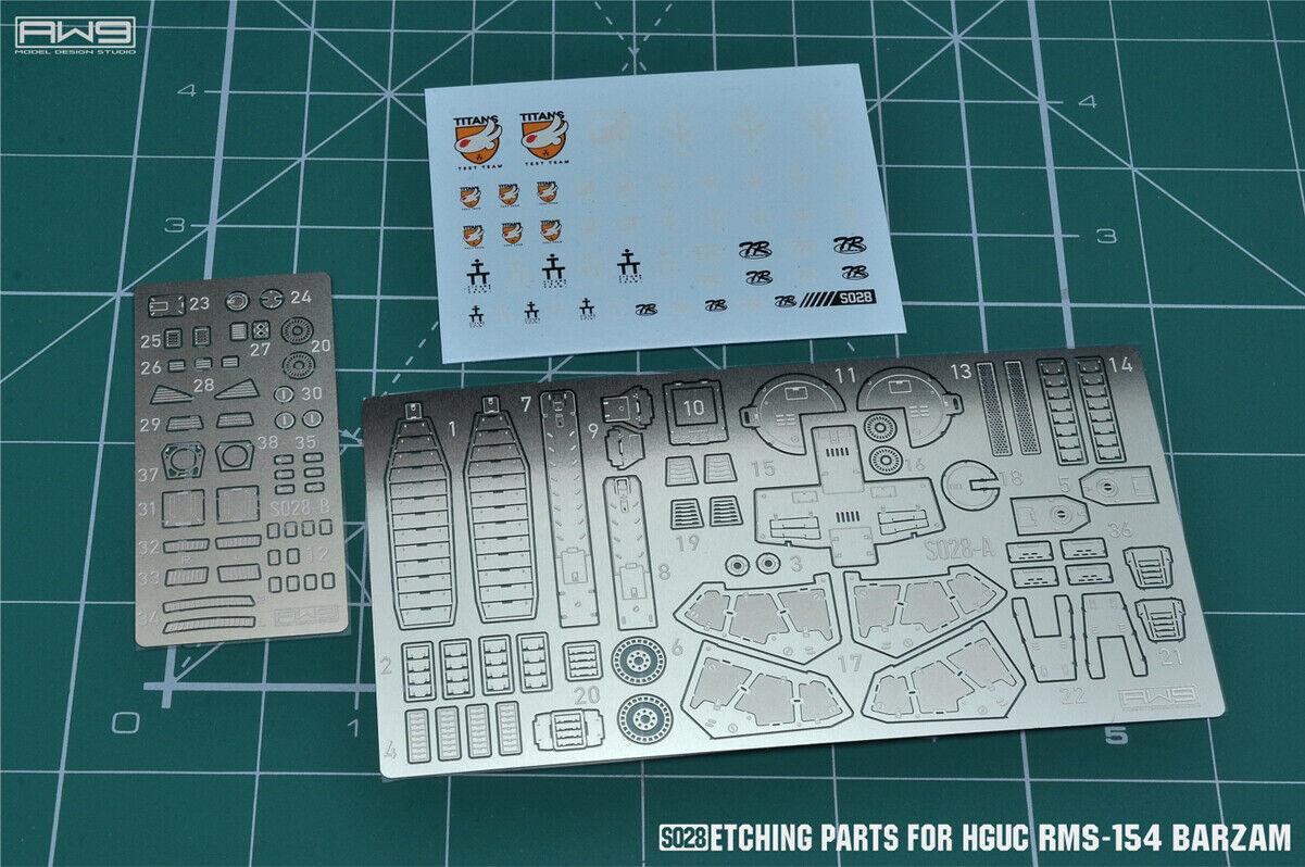 S28 - HG 1/144 RMS-154 Barzam (A.O.Z Reboot) Photo Etch Detail Parts [Madworks] - Show Me What You Bot