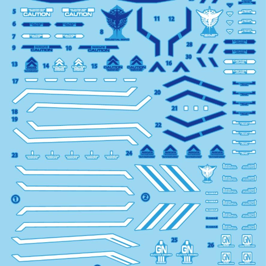 Delpi - MG 1/100 Gundam 00 XN Raiser Decal [Options Available] - Show Me What You Bot