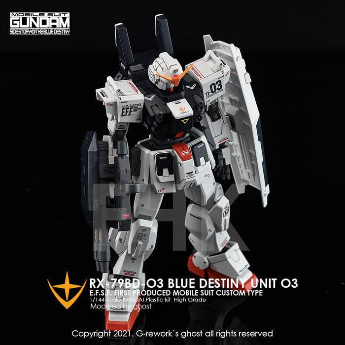 CD-H209 - HG 1/144 RX-79 Blue Destiny Unit 3 Water Decal [G-REWORK] - Show Me What You Bot