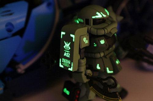 SD MS-06F Zaku II Water Decal - (Luminous) [DELPI DECAL] - Show Me What You Bot