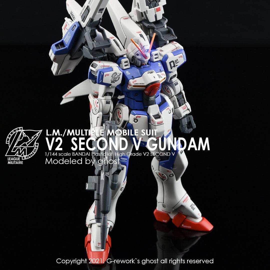 CD-HL-SV - HG 1/144 Second V Gundam Water Decal [G-REWORK] - Show Me What You Bot