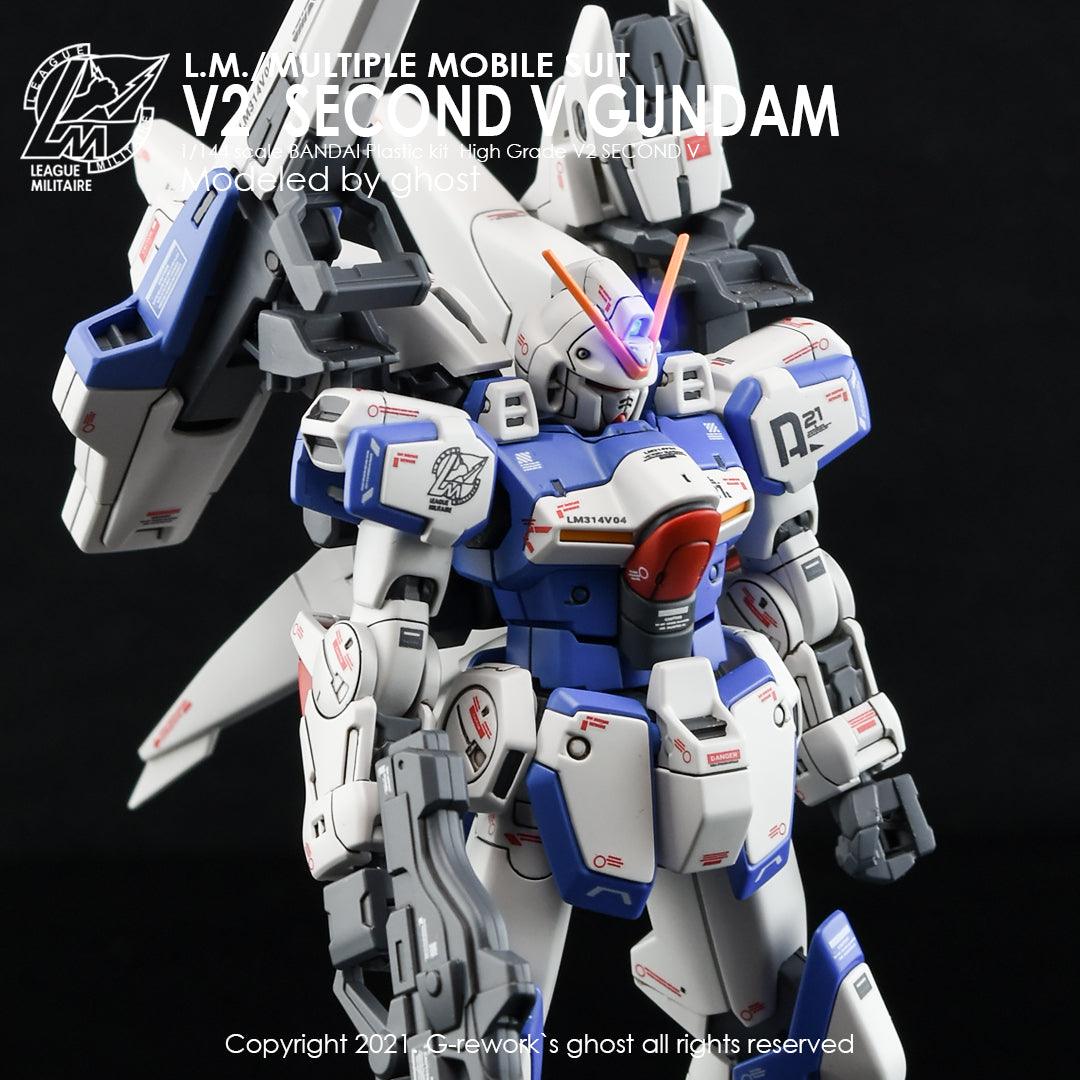 CD-HL-SV - HG 1/144 Second V Gundam Water Decal [G-REWORK] - Show Me What You Bot